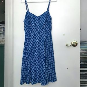 Old Navy blue fit & flare dress